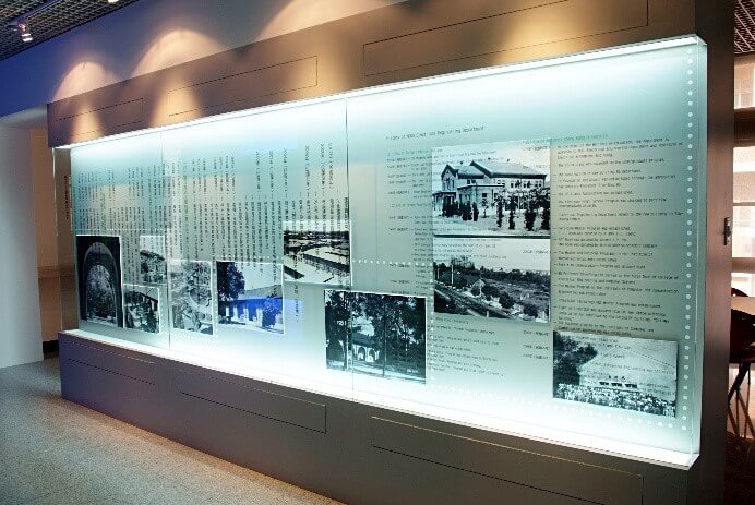 系史室的系史牆